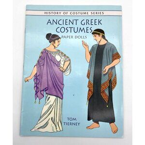 Ancient Greek Costumes Paper Dolls By Tom Tierney Vintage Paperback Book